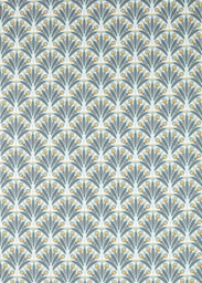 Clarke & Clarke Attingham Made to Measure Curtains or Roman Blind, Denim - thumbnail 1