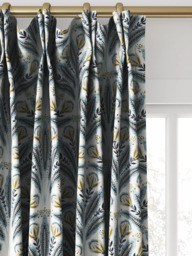 Clarke & Clarke Attingham Made to Measure Curtains or Roman Blind, Denim - thumbnail 4