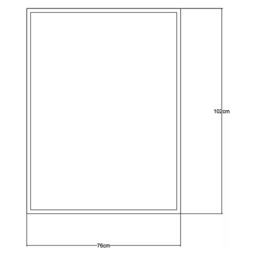 John Lewis Ivey Rectangular Wall Mirror, 101 x 76cm - thumbnail 4