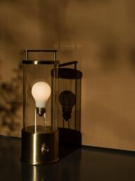 tala The Muse 2.0 Portable Rechargeable Outdoor Table Lamp, Solid Brass - thumbnail 4
