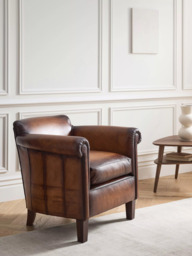 John Lewis Camford Leather Armchair, Buffalo Antique - thumbnail 2