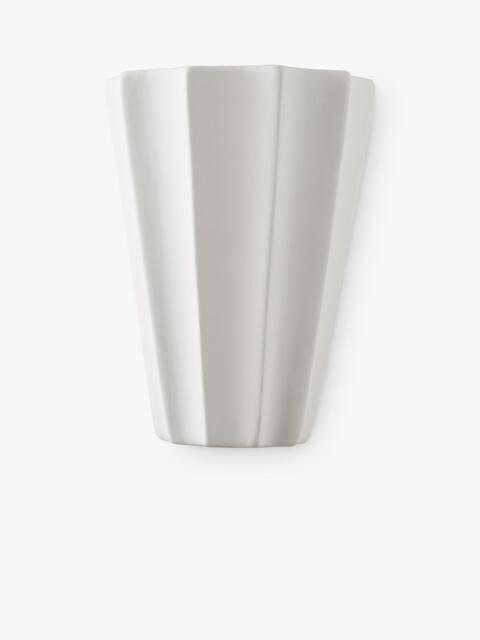 John Lewis Tapered Scalloped Wall Light, White - image 1