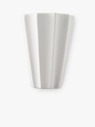 John Lewis Tapered Scalloped Wall Light, White - thumbnail 2