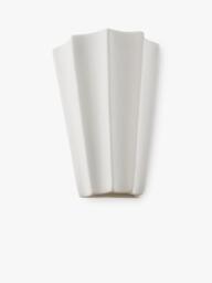 John Lewis Tapered Scalloped Wall Light, White - thumbnail 5