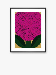 John Lewis Eija Vehvilainen 'November Flower' Framed Print, 80 x 60cm, Pink/Multi