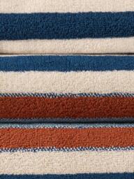 John Lewis Polzeath Stripe Towels, Blue/Multi - thumbnail 5