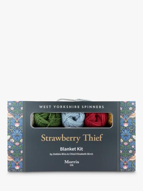 West Yorkshire Morris DK Strawberry Thief Blanket Knitting Kit - image 1