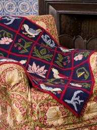 West Yorkshire Morris DK Strawberry Thief Blanket Knitting Kit - thumbnail 2