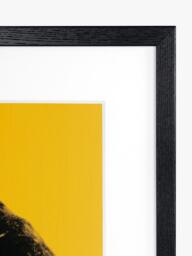 John Lewis Andy Warhol 'Debbie Harry, 1980' Framed Print & Mount, 52.5 x 52.5cm, Yellow - thumbnail 2