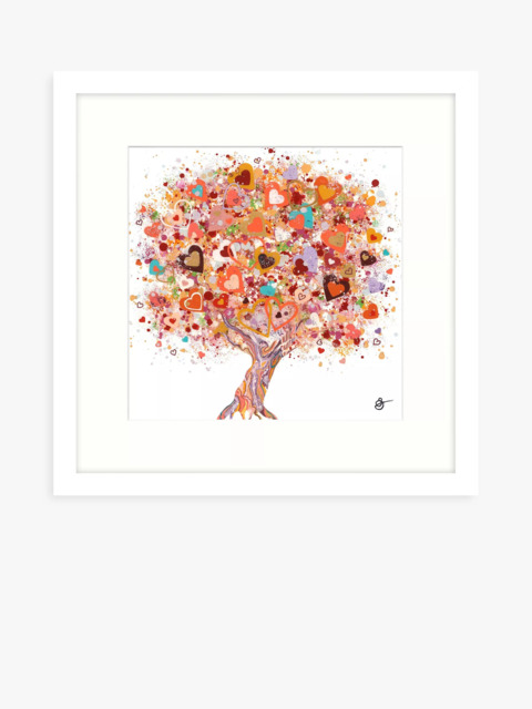 John Lewis Sara Otter 'Sweet Dreams' Framed Print & Mount, 43.5 x 43.5cm, Pink/Multi