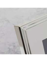Elegance by Impressions Ribbed Photo Frame, Silver Plated - thumbnail 3