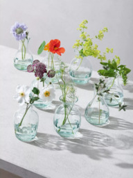LSA International Mia Trio of Mini Vases, H11cm, Clear - thumbnail 5