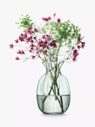 LSA International Mia Trio of Mini Vases, H11cm, Clear - thumbnail 3