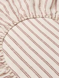 Piglet in Bed Kemptown Stripe Linen Blend Fitted Sheet - thumbnail 2