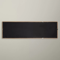 John Lewis Rounded Corners Oak Wood Frame Full Length Wall Mirror, 143 x 43cm, Natural - thumbnail 3
