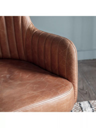 Gallery Direct Fresno Swivel Chair, Antique Ebony - thumbnail 5