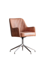 Gallery Direct Fresno Swivel Chair, Antique Ebony - thumbnail 2