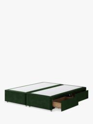 Hypnos Non-Sprung Upholstered 4 Drawer Divan Base, Super King Size - thumbnail 2