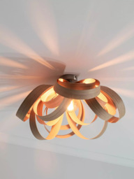 Tom Raffield Skipper Semi Flush Ceiling Light, Dia.59cm