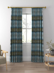 Prestigious Textiles Zebedee Made to Measure Curtains or Roman Blind, Lagoon - thumbnail 3
