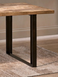nkuku Fia 6 Seater Mango Wood Dining Table, Natural - thumbnail 4