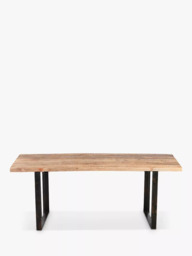 nkuku Fia 6 Seater Mango Wood Dining Table, Natural - thumbnail 1