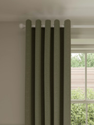 John Lewis Textured Boucle Pair Lined Eyelet Curtains - thumbnail 1