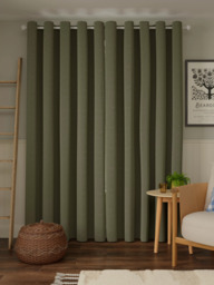 John Lewis Textured Boucle Pair Lined Eyelet Curtains - thumbnail 4