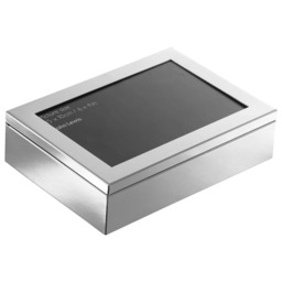 "John Lewis Wide Border Photo Frame Box, 4 x 6"" (10 x 15cm), Silver Plated" - thumbnail 1