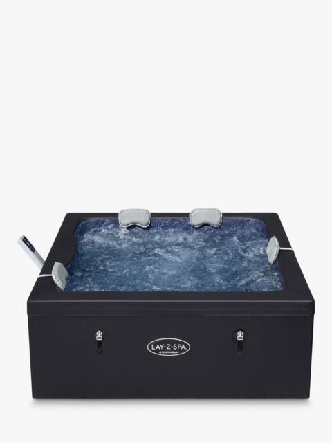 Lay‑Z‑Spa Stockholm AirJet Square Hot Tub with Cover, 6 Person - image 1