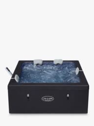 Lay‑Z‑Spa Stockholm AirJet Square Hot Tub with Cover, 6 Person - thumbnail 1