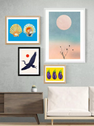EAST END PRINTS Kubistika 'Crane' Framed Print - thumbnail 2