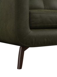 John Lewis Barbican 5+ Seater Corner Leather Sofa, Dark Leg - thumbnail 6
