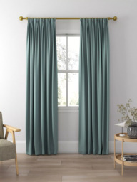 Sanderson Tuscany II Made to Measure Curtains or Roman Blind, Soft Teal - thumbnail 5