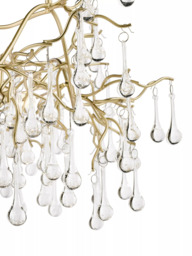 Laura Ashley Willow Crystal Grande Ceiling Light, Champagne - thumbnail 4