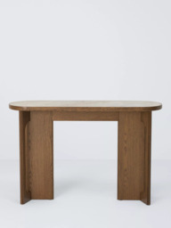 John Lewis Sculpt Console Table, Walnut Finish Ceramic - thumbnail 2