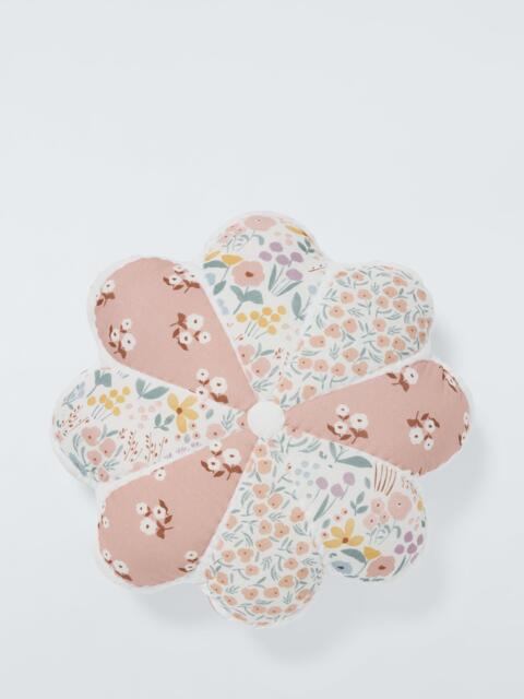 John Lewis Flower Patchwork Cushion, Multi