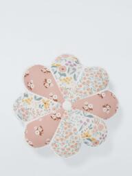 John Lewis Flower Patchwork Cushion, Multi - thumbnail 1