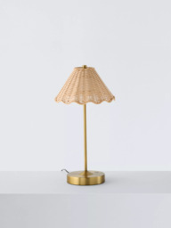 John Lewis Nellie Rechargeable Portable Rattan Indoor/Outdoor Table Lamp - thumbnail 3