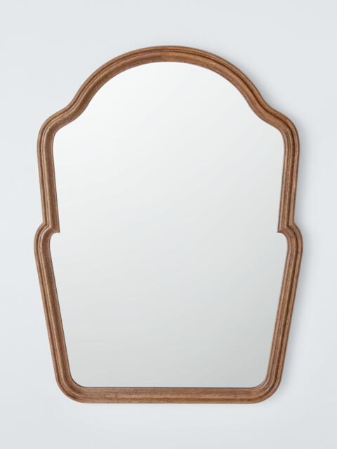 John Lewis Farmhouse Overmantel Wood Frame Wall Mirror, 80 x 60cm, Walnut - image 1