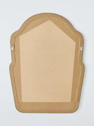 John Lewis Farmhouse Overmantel Wood Frame Wall Mirror, 80 x 60cm, Walnut - thumbnail 3