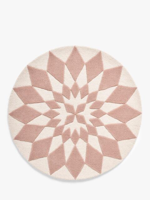 John Lewis Starburst Wool Rug, Dia. 100cm - image 1