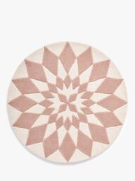 John Lewis Starburst Wool Rug, Dia. 100cm - thumbnail 1