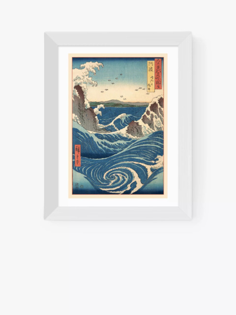 EAST END PRINTS Ando Hiroshige 'Stormy Sea' Framed Print