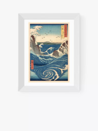 EAST END PRINTS Ando Hiroshige 'Stormy Sea' Framed Print