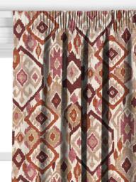 John Lewis Maya Ikat Made to Measure Curtains or Roman Blind, Dusty Clay - thumbnail 2