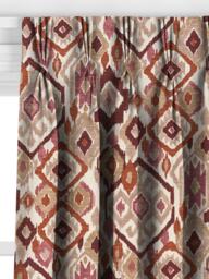 John Lewis Maya Ikat Made to Measure Curtains or Roman Blind, Dusty Clay - thumbnail 6