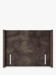 John Lewis Windermere Winged Full Depth Upholstered Headboard, Super King Size