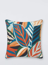 John Lewis Printed Palms Cushion - thumbnail 1