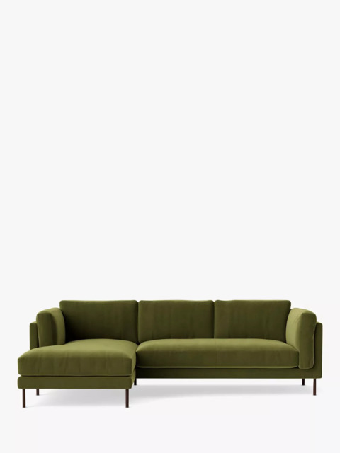 Swoon Munich Grand 4 Seater LHF Chaise End Sofa, Dark Leg - image 1